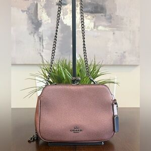 Coach Pearl Kisslock Metallic Rose Crossbody (2019)